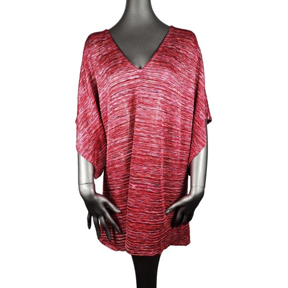 Alexis NWT Pink Tunic Belted Sunset Denise Poncho Top Sash Bow Tie XS / Small - Picture 5 of 8